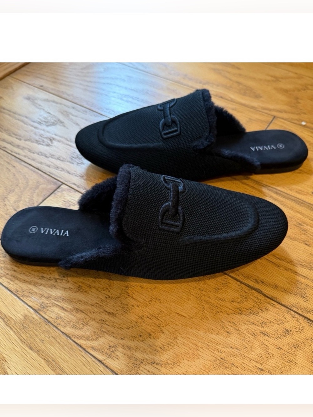 Vivaia flats Erica mules cozy fluffy fur lined US size 10 EU 41